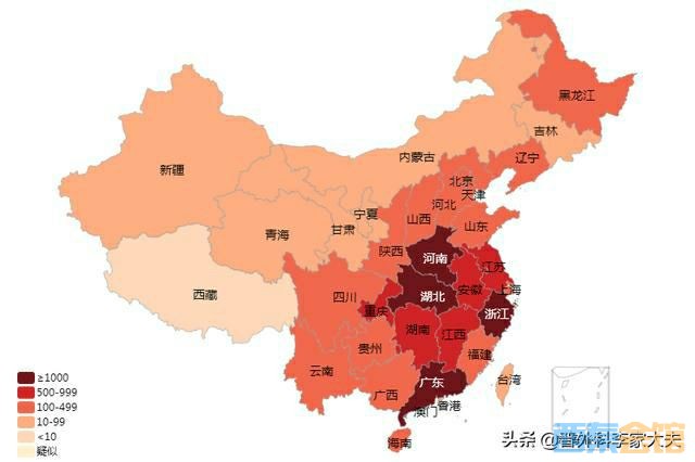 2,各省疫情高发的地区是: 广东的深圳与广州.