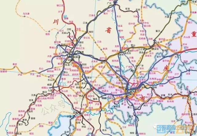 四川省十四五铁路规划图出炉,几乎有你所关注的所有